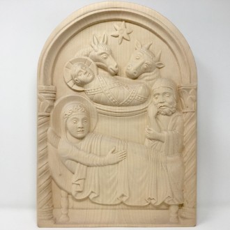 Romanesque nativity to hang