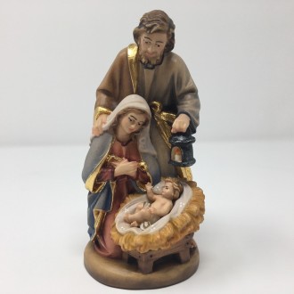 Colorful holy night nativity scene
