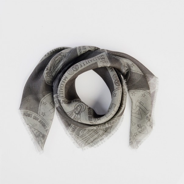 Foulard otto medaglie ebano petit