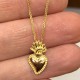 Sacred heart pendant in 18k gold