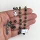 Rosary in silver and jade