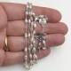 Silver rosary and freshwater pearls