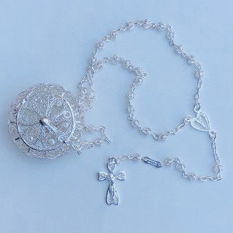 Rosario con scatolina in filigrana 2