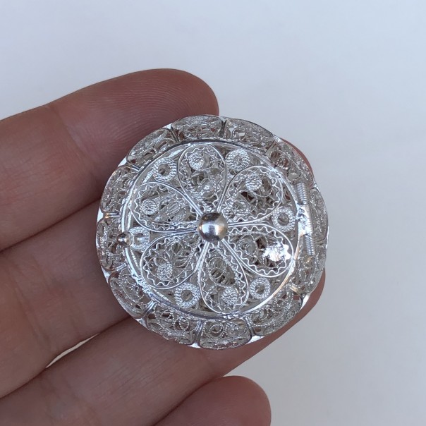 Rosary with filigree box