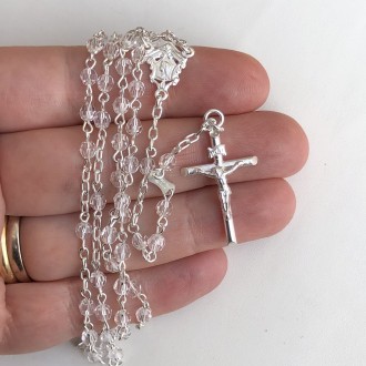 Rosario in cristallo Swarovski e argento 2