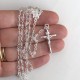 Rosary in Swarovski crystal and silver