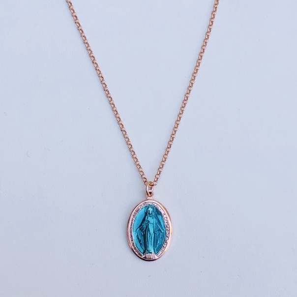 Miraculous necklace enameled large Rosata