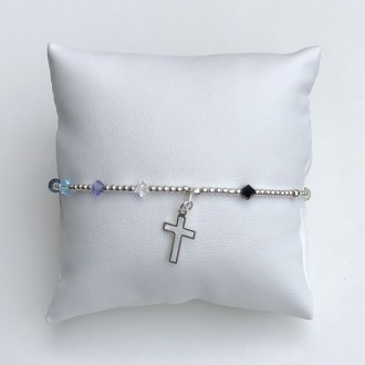 Elastic rosary bracelet colored tens