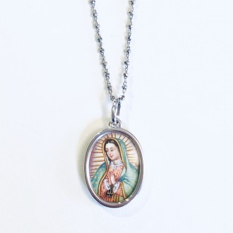 Illuminated medal Our Lady of Guadalupe 2