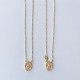 Scapular silver gilt oval medals