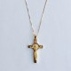 Gold Cross of San Bedetto necklace