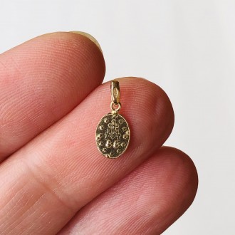 Micro gold Miraculous Medal 2