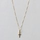 gold cross necklace