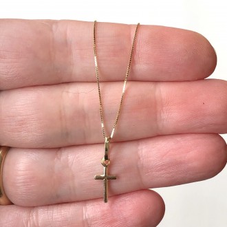 gold cross necklace 2