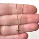 gold cross necklace