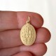 Large gold Miraculous Medal