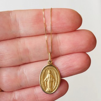 Large Miraculous Medal Necklace 2