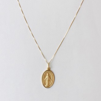 Large Miraculous Medal Necklace