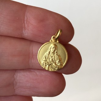 Scapular medal gold mm 14 2