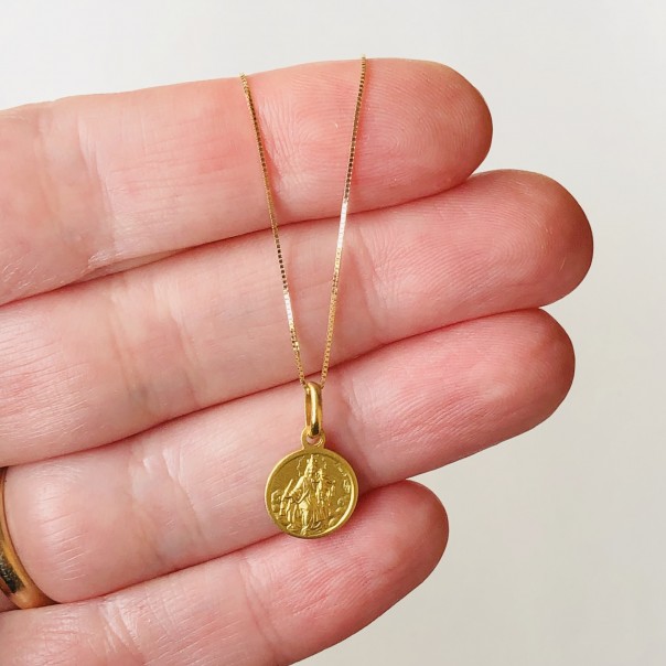 Necklace with Scapular Medal 10 mm