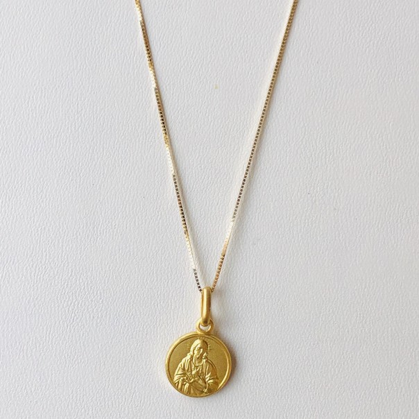 Necklace with Scapular Medal 10 mm