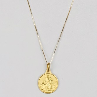 Scapular Medal Necklace 14 mm