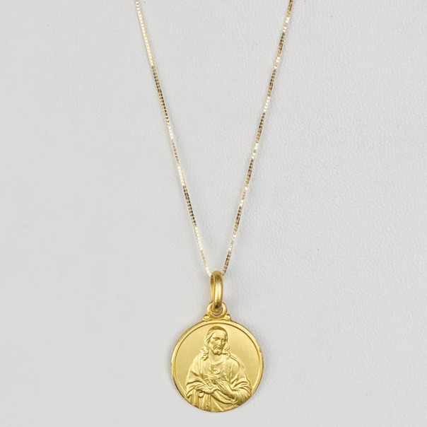 Collana Medaglia Scapolare mm 14
