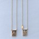 Collana scapolare lunga argento dorato