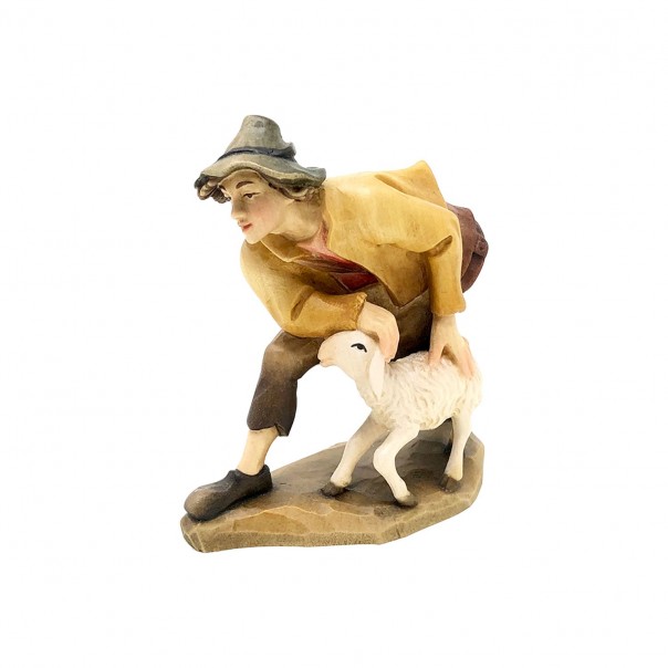 Grazing, shepherd with sheep ANRI Bernardi cm. 10