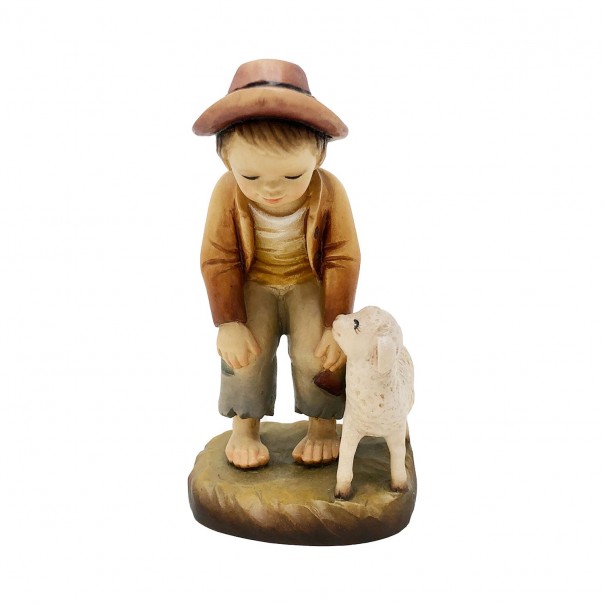 Shepherd with sheep ANRI Ferrandiz 7.5 cm