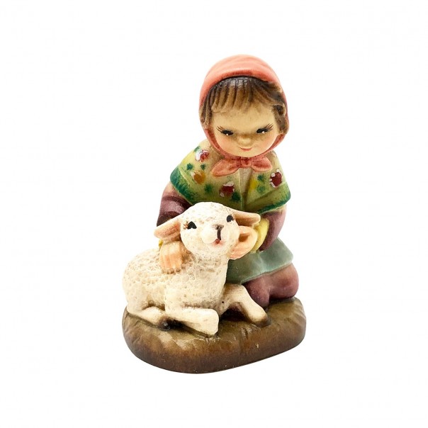 Shepherdess with sheep ANRI Ferrandiz 7.5 cm