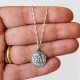 Guardian angel necklace in silver