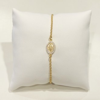 Miraculous medal lux gold bracelet 2