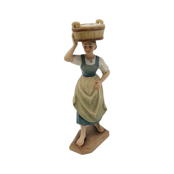 Laundress with basket ANRI Kuolt 12.5 cm
