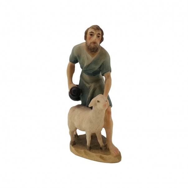Pastore con pecora ANRI Kuolt cm 12,5