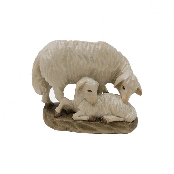 Sheep with lamb ANRI Kuolt 12.5 cm