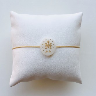 White Miraculous Monogram Bracelet