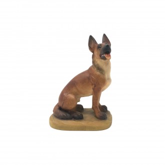 Sitting shepherd dog ANRI Bernardi 20 cm