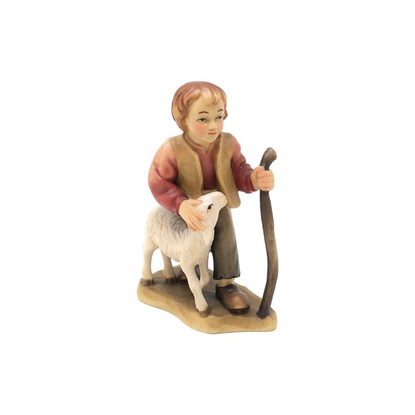 Shepherd with stick and sheep ANRI Bernardi 20 cm