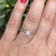 Micro Miraculous ring in white gold