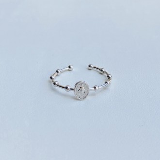 Micro Miraculous ring in white gold