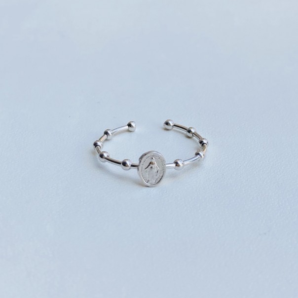 Micro Miraculous ring in white gold