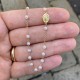 Gold and pearl rosary bracelet
