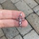 Cross with Christ oval pendant