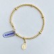 Lourdes bracelet in gilded silver