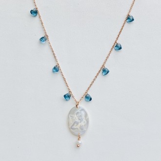 Necklace "Ti tengo per mano" hearts