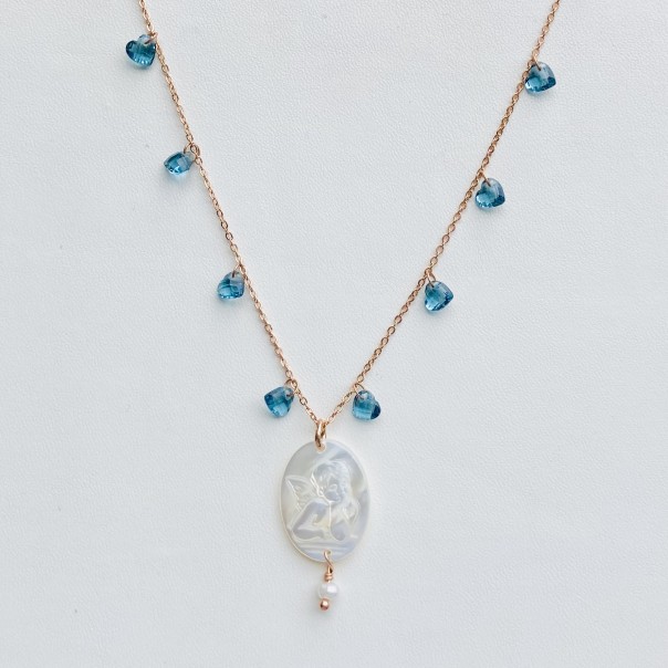 Collana Ti tengo per mano cuori