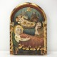 Natività romanica da appendere dipinta