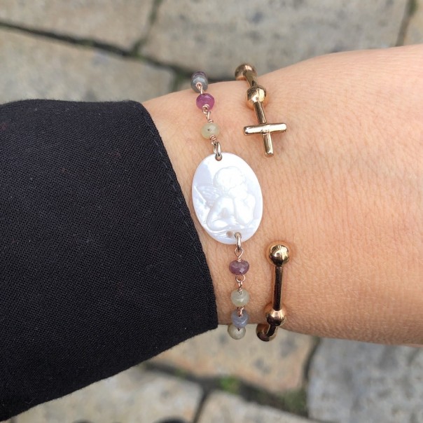 Ten gifts bracelet -natural bronze-