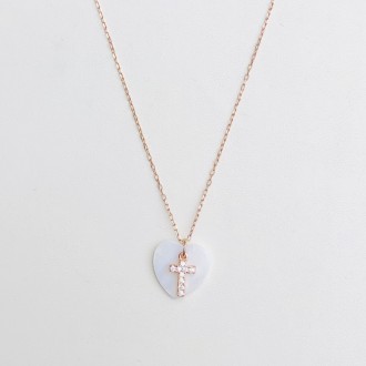 Charitas necklace with zircons cross 2